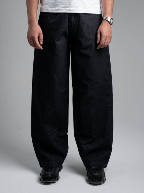 Base Wide Black Jeans