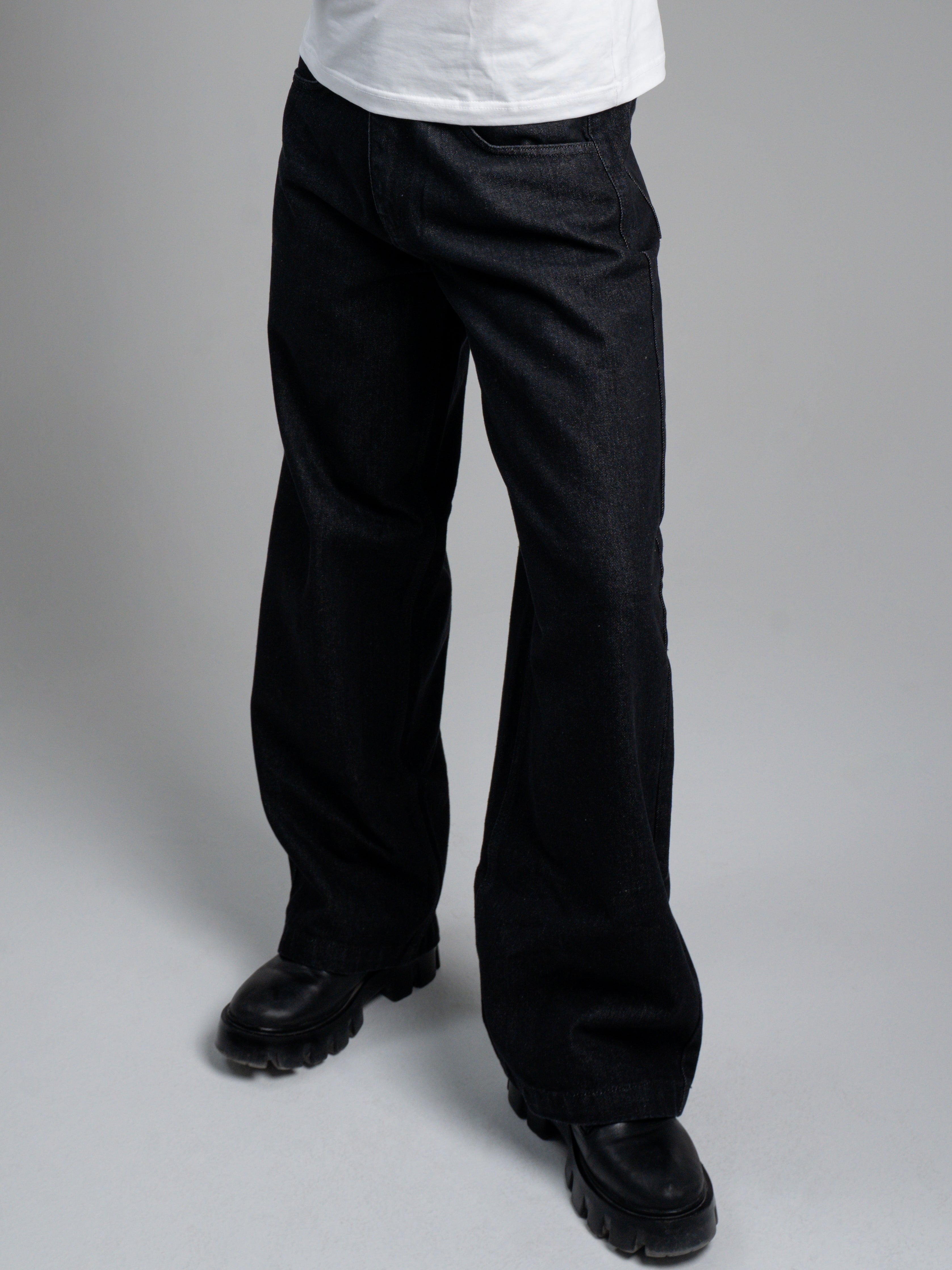 Base Flared Black Jeans